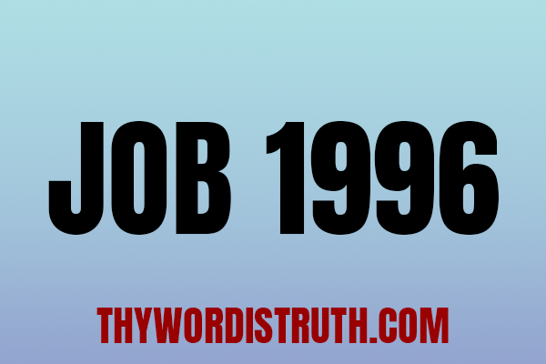 38 Lessons on Job